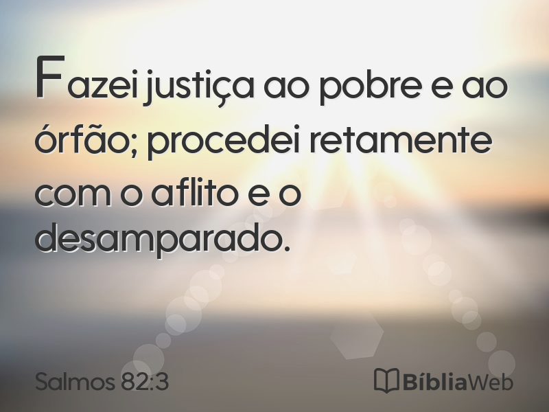 Salmos 82:3 em imagem para compartilhar