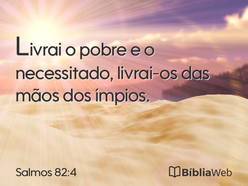 Salmos 82:4 em imagem para compartilhar
