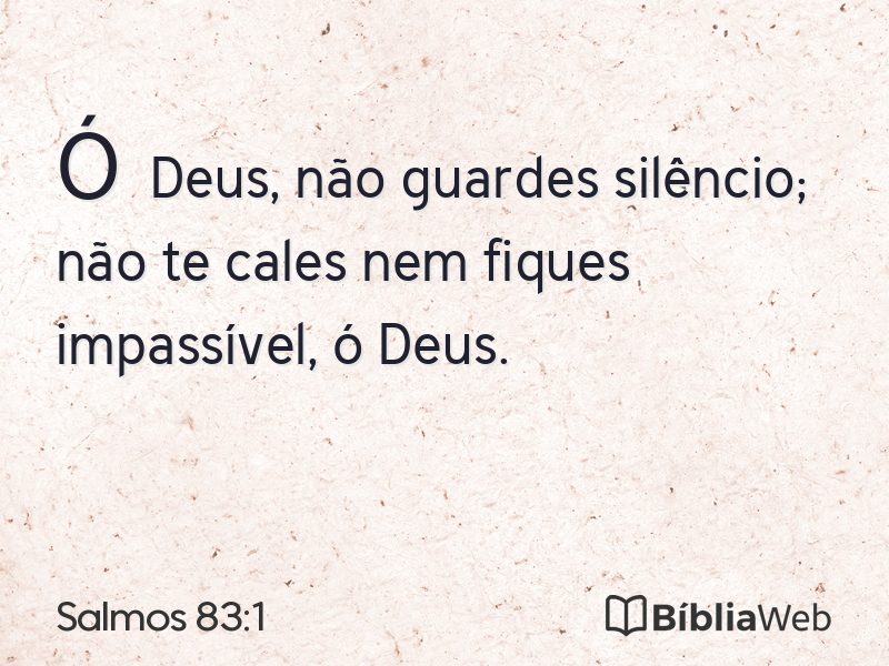 Salmos 83:1 em imagem para compartilhar