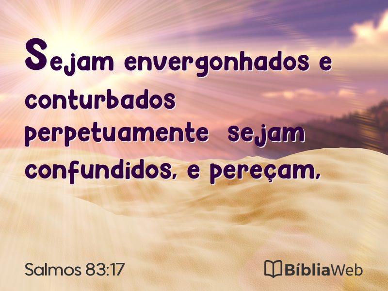 Salmos 83:17 em imagem para compartilhar