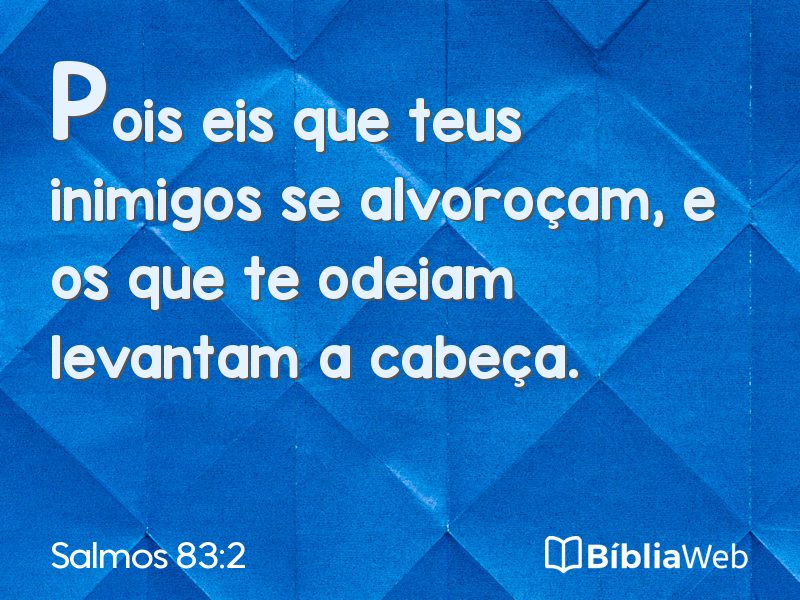 Salmos 83:2 em imagem para compartilhar