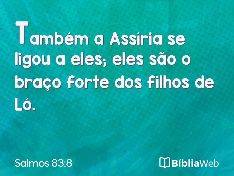Salmos 83:8 em imagem para compartilhar