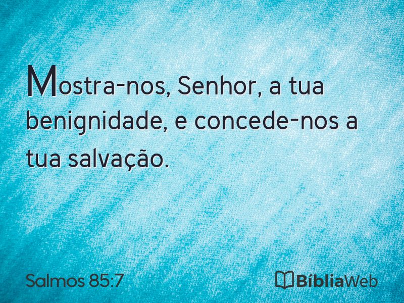 Salmos 85:7 em imagem para compartilhar