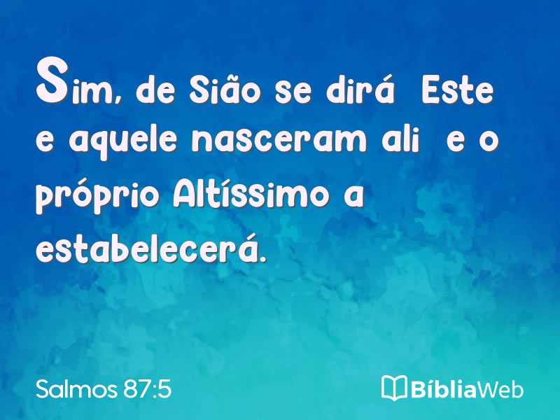 Salmos 87:5 em imagem para compartilhar