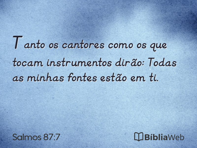 Salmos 87:7 em imagem para compartilhar
