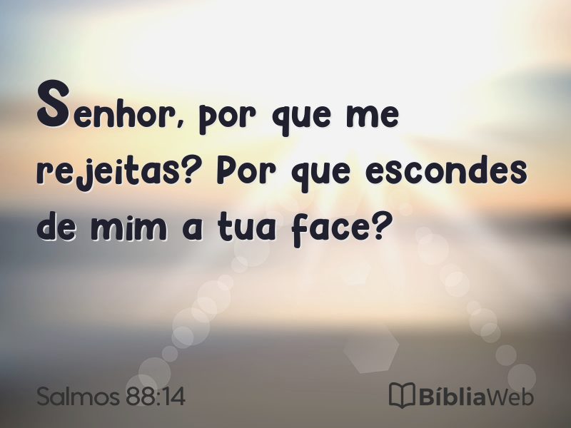 Salmos 88:14 em imagem para compartilhar