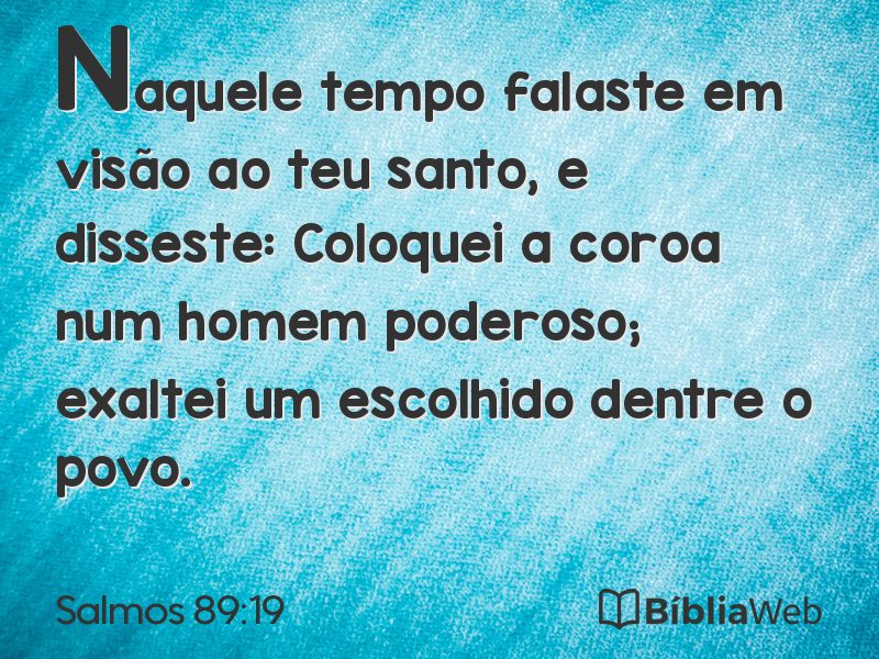 Salmos 89:19 em imagem para compartilhar