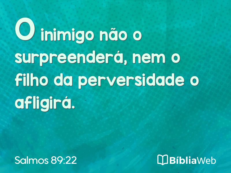Salmos 89:22 em imagem para compartilhar