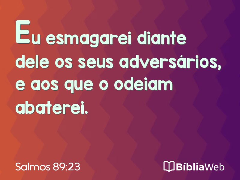 Salmos 89:23 em imagem para compartilhar