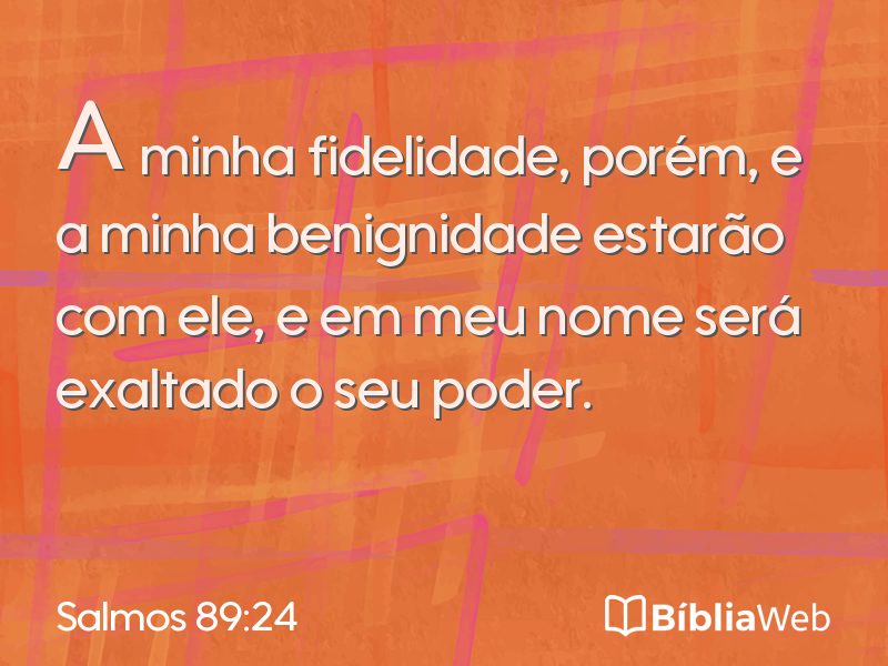 Salmos 89:24 em imagem para compartilhar