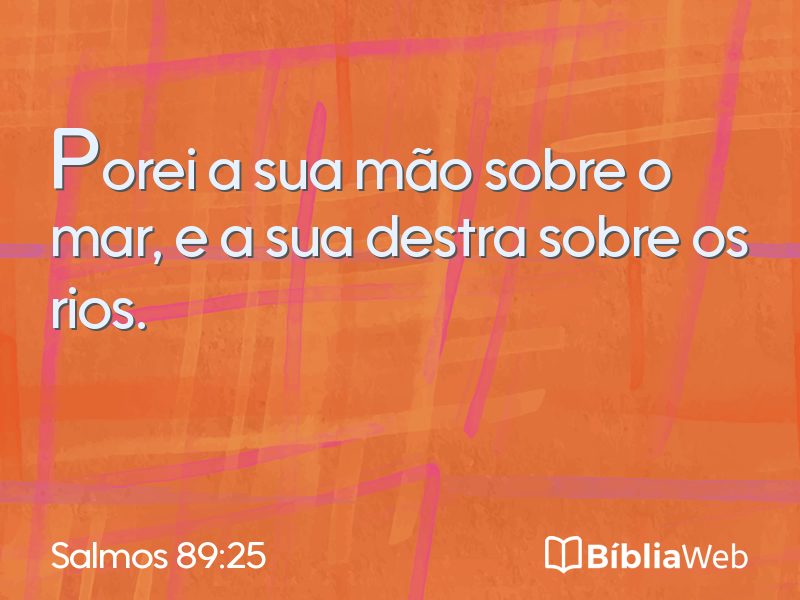 Salmos 89:25 em imagem para compartilhar