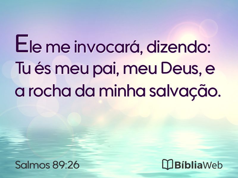 Salmos 89:26 em imagem para compartilhar