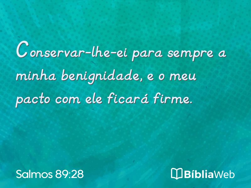 Salmos 89:28 em imagem para compartilhar