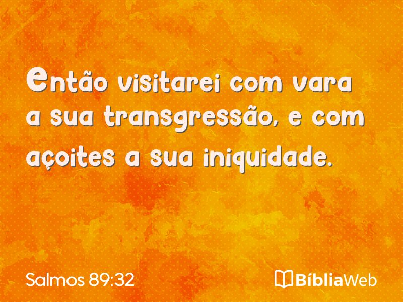 Salmos 89:32 em imagem para compartilhar