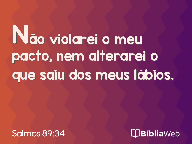 Salmos 89:34 em imagem para compartilhar