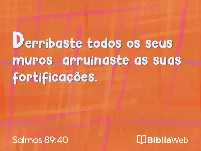 Salmos 89:40 em imagem para compartilhar