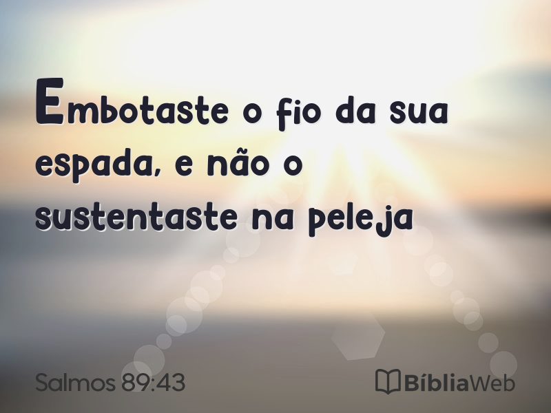 Salmos 89:43 em imagem para compartilhar