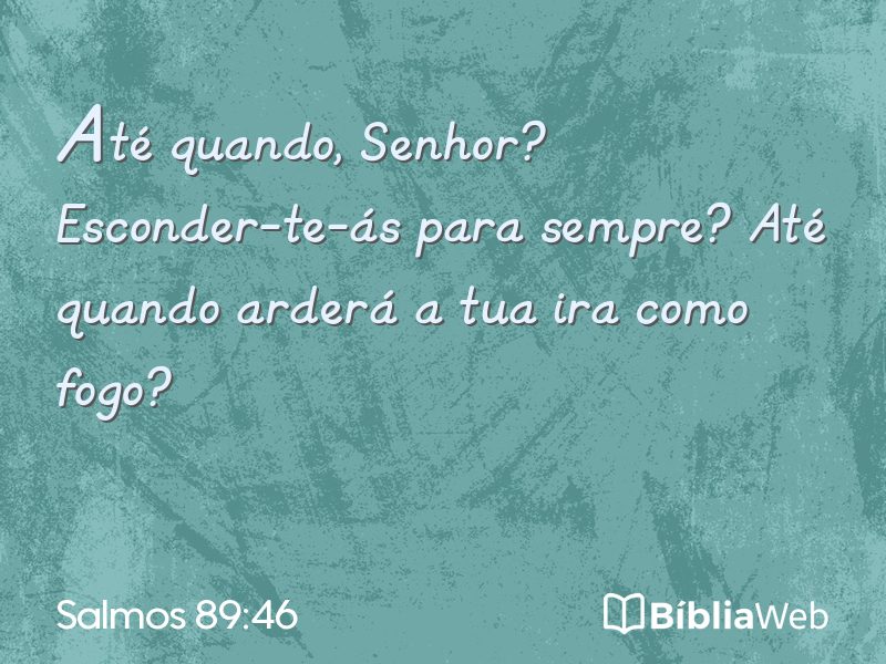 Salmos 89:46 em imagem para compartilhar