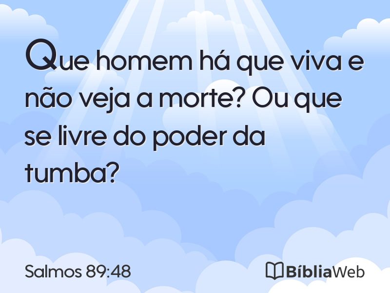 Salmos 89:48 em imagem para compartilhar