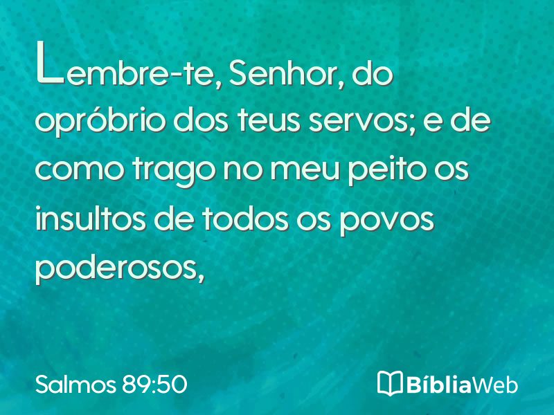 Salmos 89:50 em imagem para compartilhar
