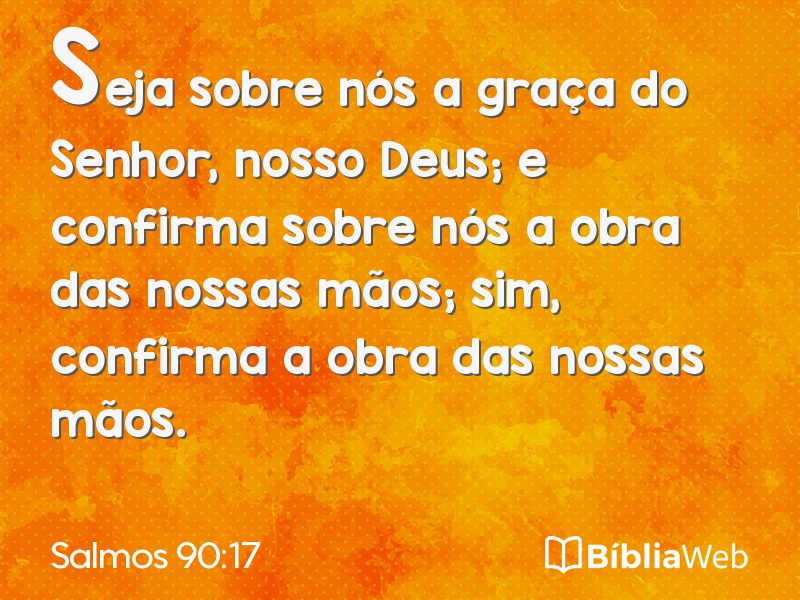 Salmos 90:17 em imagem para compartilhar