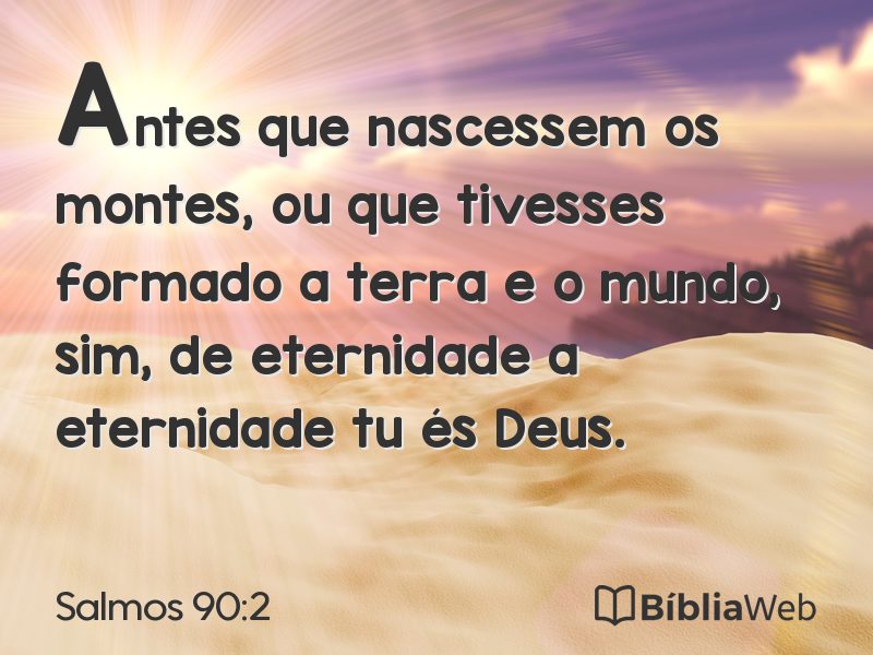 Salmos 90:2 em imagem para compartilhar