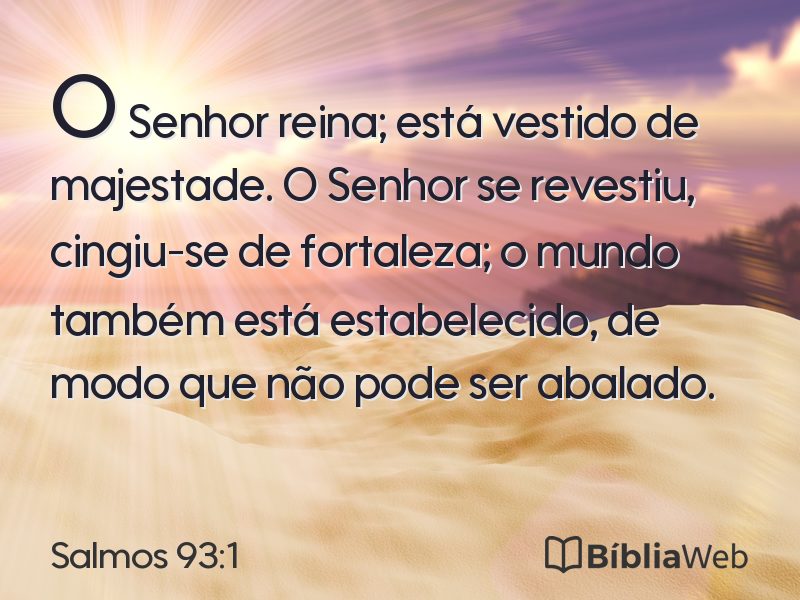 Salmos 93:1 em imagem para compartilhar