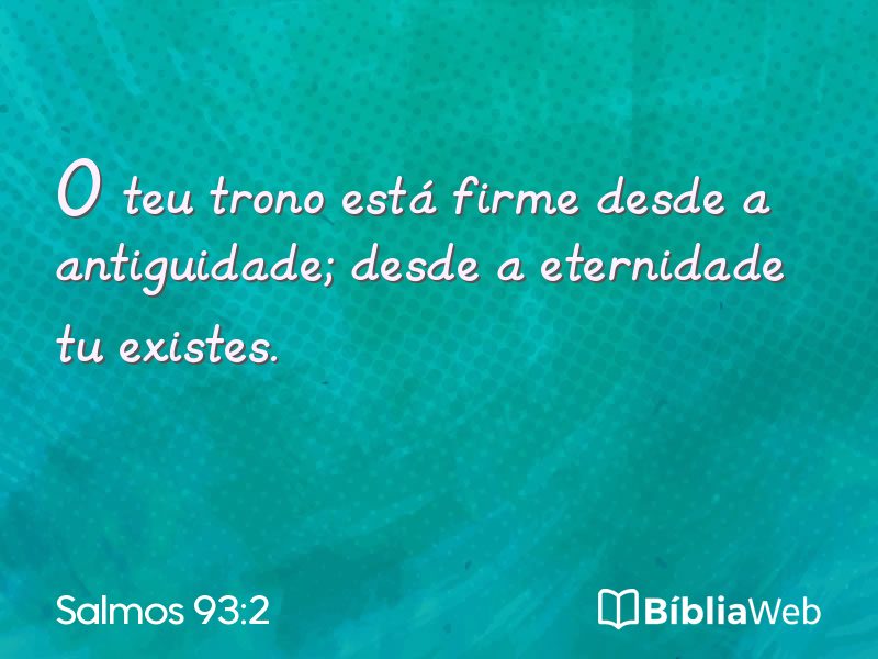 Salmos 93:2 em imagem para compartilhar
