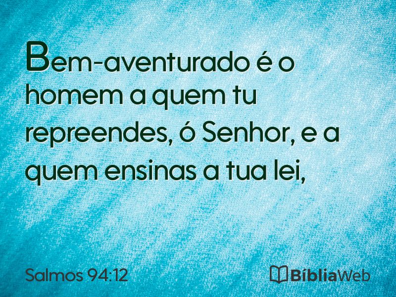 Salmos 94:12 em imagem para compartilhar