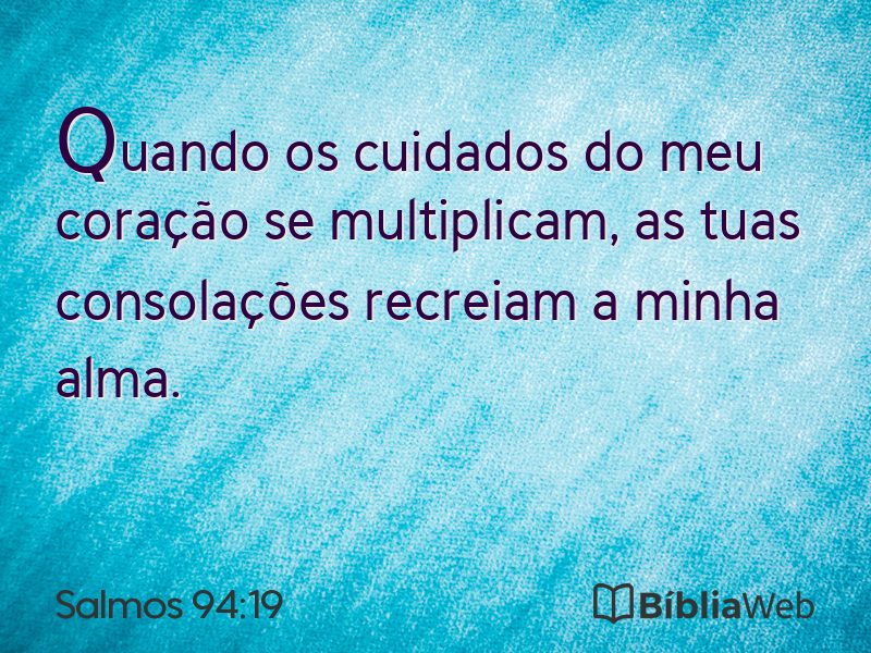 Salmos 94:19 em imagem para compartilhar