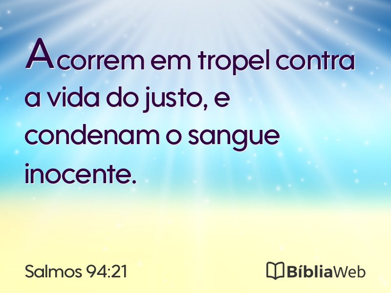 Salmos 94:21 em imagem para compartilhar