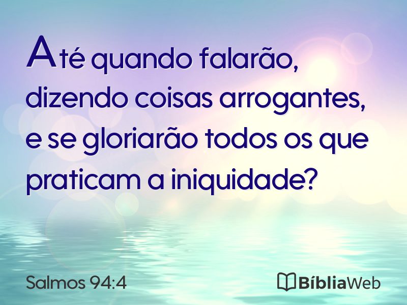 Salmos 94:4 em imagem para compartilhar