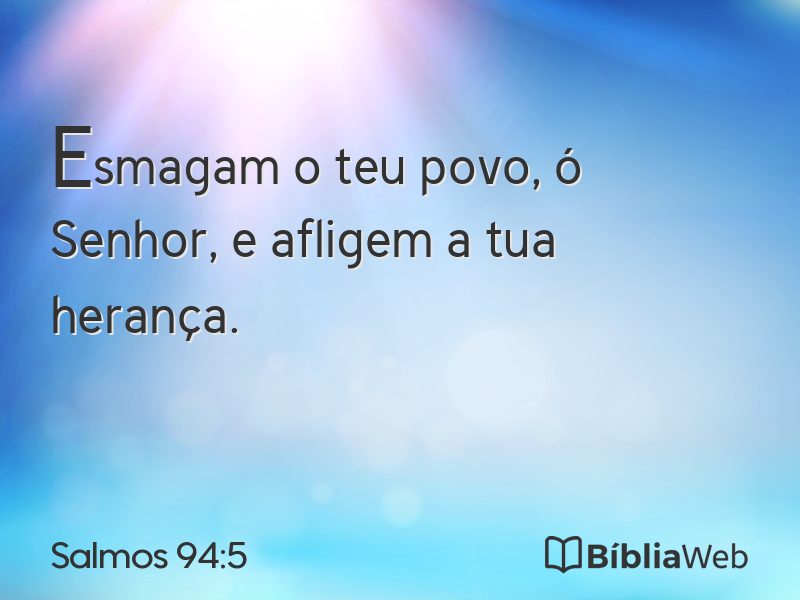 Salmos 94:5 em imagem para compartilhar