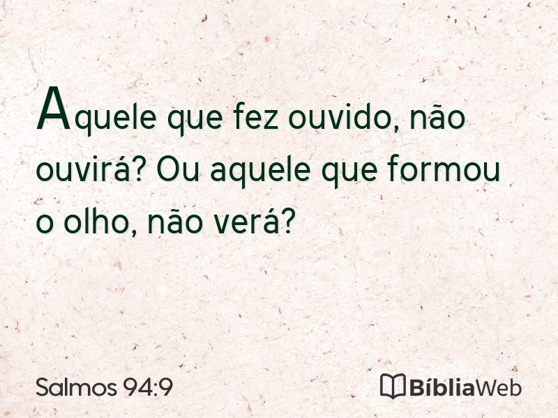 Salmos 94:9 em imagem para compartilhar