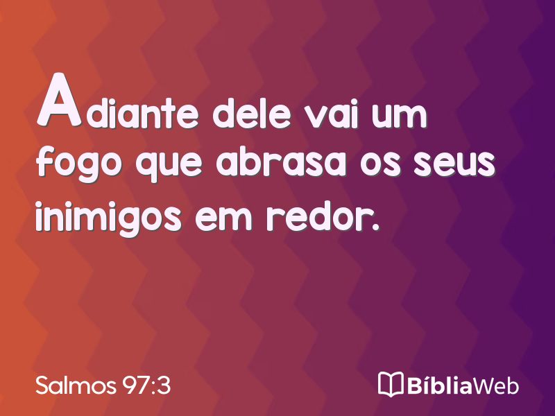Salmos 97:3 em imagem para compartilhar