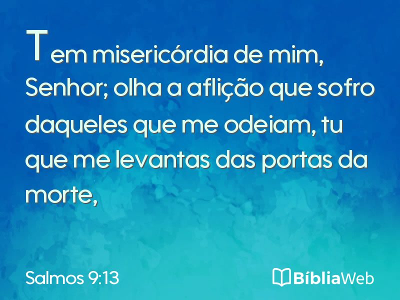 Salmos 9:13 em imagem para compartilhar