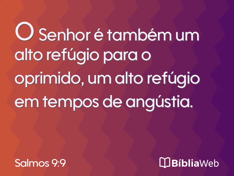 Salmos 9:9 em imagem para compartilhar