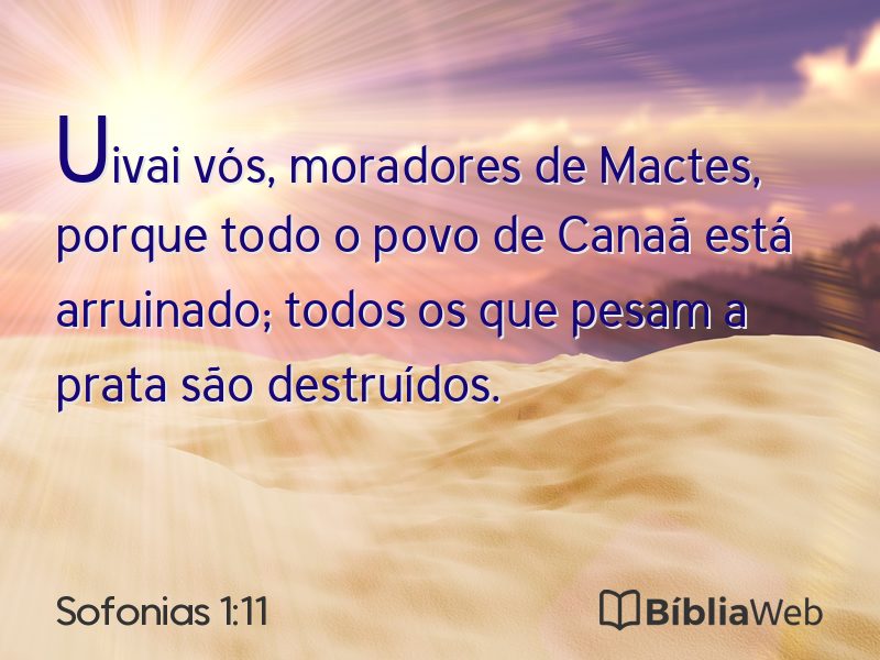Sofonias 1:11 em imagem para compartilhar