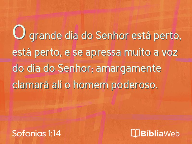 Sofonias 1:14 em imagem para compartilhar