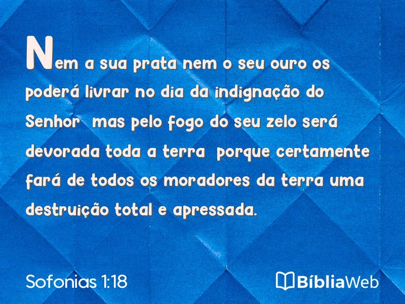 Sofonias 1:18 em imagem para compartilhar