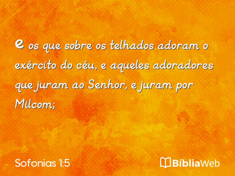 Sofonias 1:5 em imagem para compartilhar