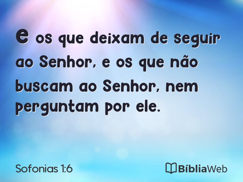 Sofonias 1:6 em imagem para compartilhar