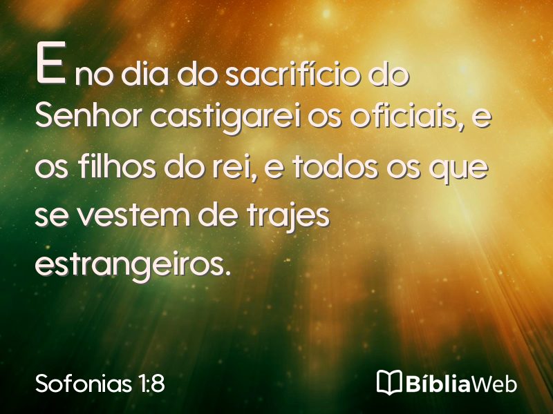 Sofonias 1:8 em imagem para compartilhar