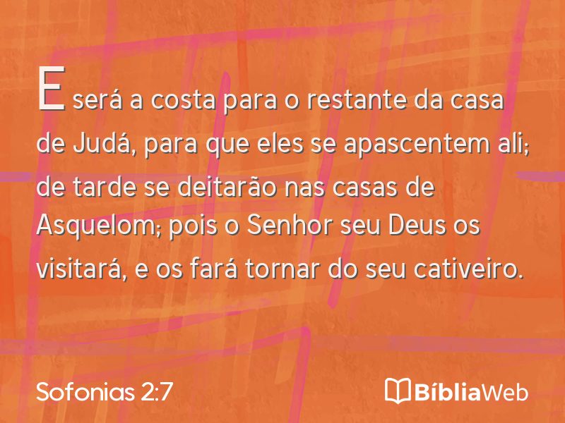 Sofonias 2:7 em imagem para compartilhar