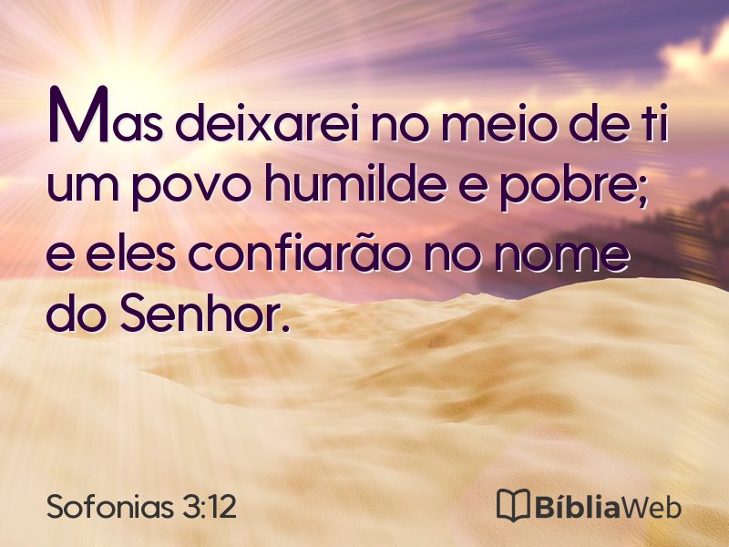 Sofonias 3:12 em imagem para compartilhar