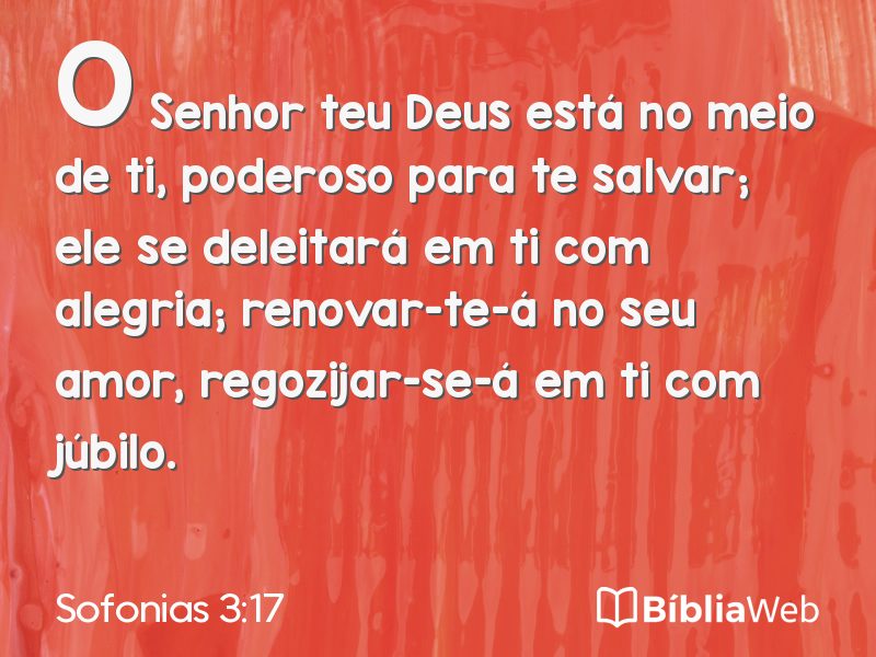 Sofonias 3:17 em imagem para compartilhar