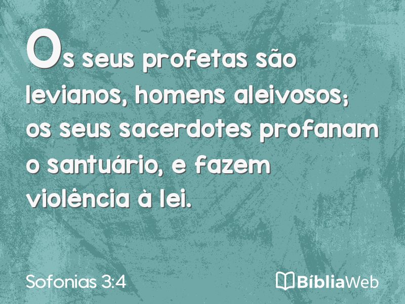 Sofonias 3:4 em imagem para compartilhar