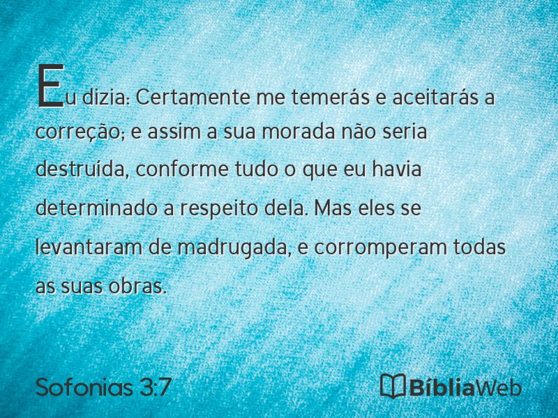 Sofonias 3:7 em imagem para compartilhar