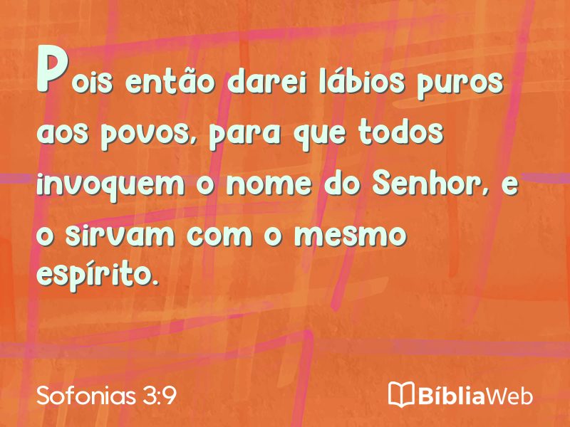 Sofonias 3:9 em imagem para compartilhar