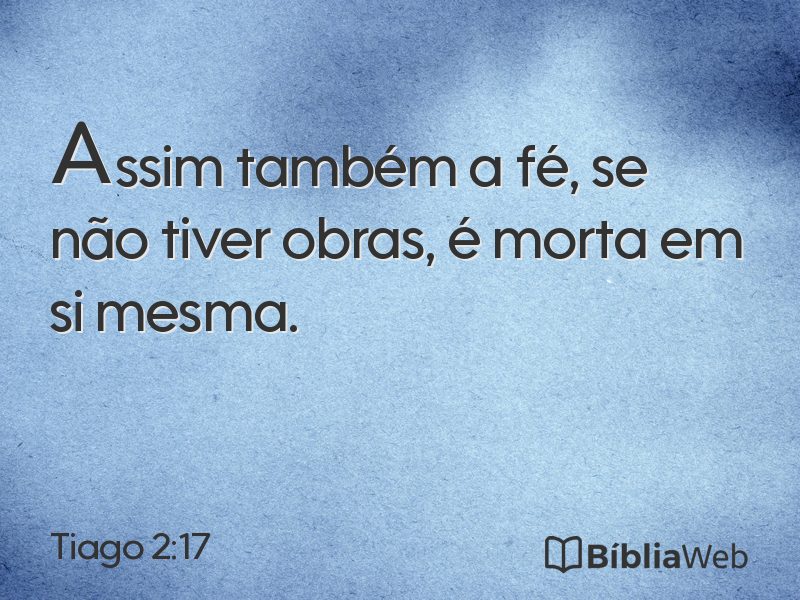 Tiago 2:17 em imagem para compartilhar